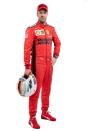 Ferrari's driver Sebastian Vettel poses for a photo