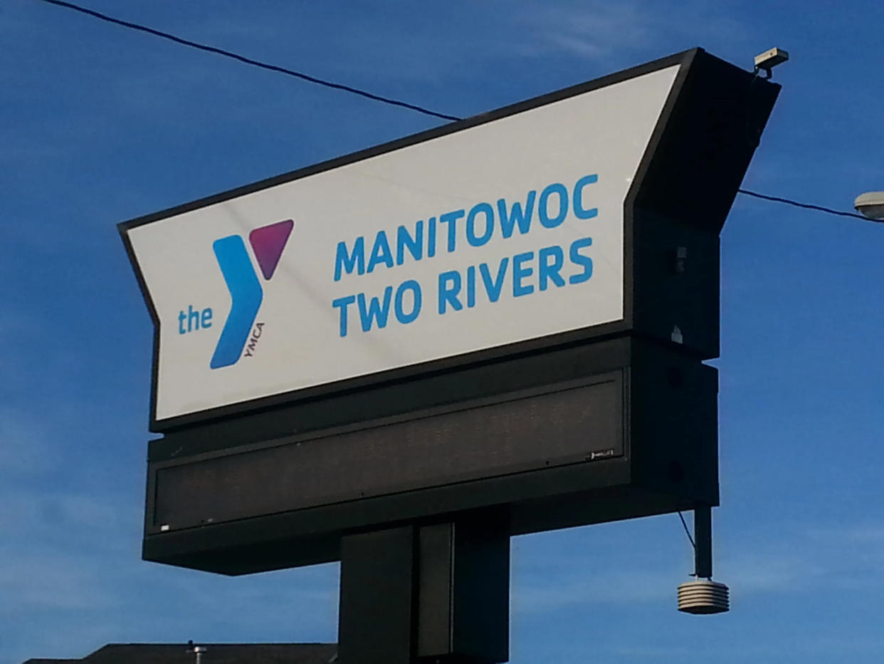 The sign outside the Manitowoc-Two Rivers YMCA.