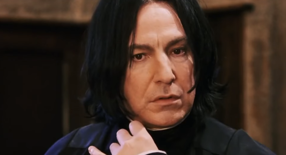 closeup of alan as snape