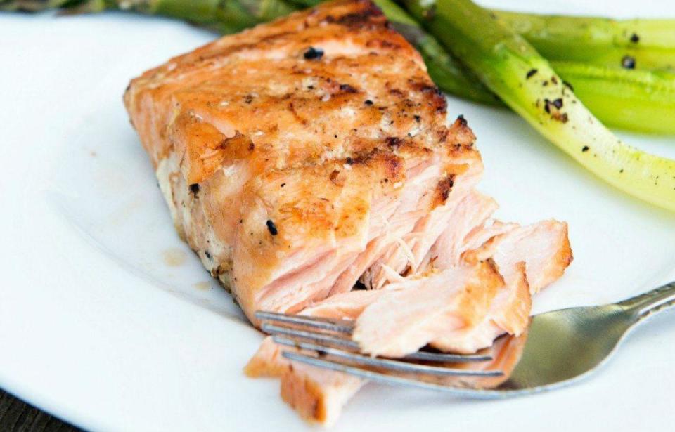 Whiskey Ginger Grilled Salmon