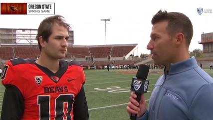 Oregon State QB Chance Nolan details his new throwing mechanics, expects more explosive plays
