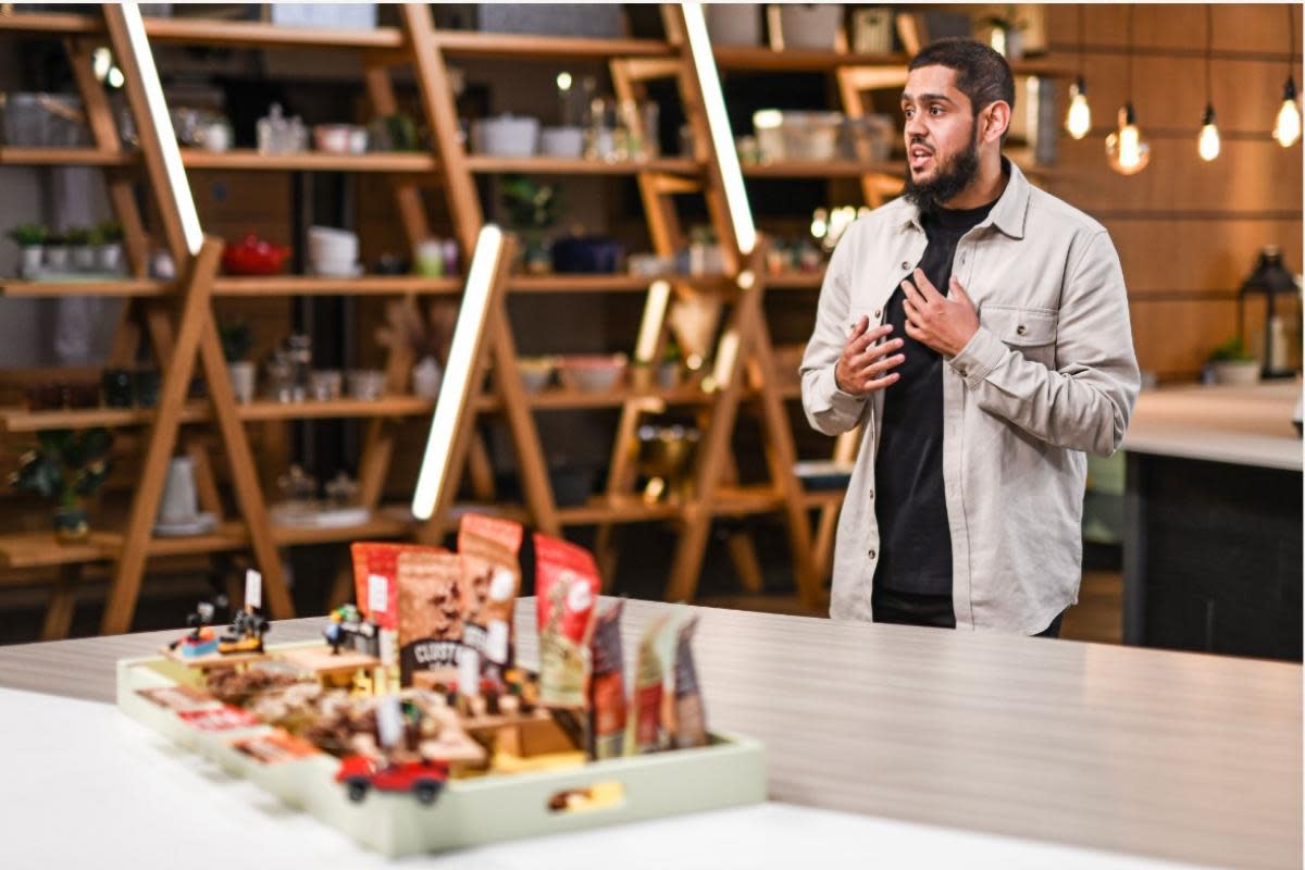 Viewers watched as Yasir of Blackburn appeared on the hit Channel 4 show 'Aldi’s Next Big Thing’ pitching - Cluster Club. <i>(Image: Channel 4)</i>