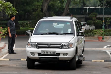 India's Home Minister Amit Shah leaves after a meeting at the house of Prime Minister Narendra Modi's house in New Delhi