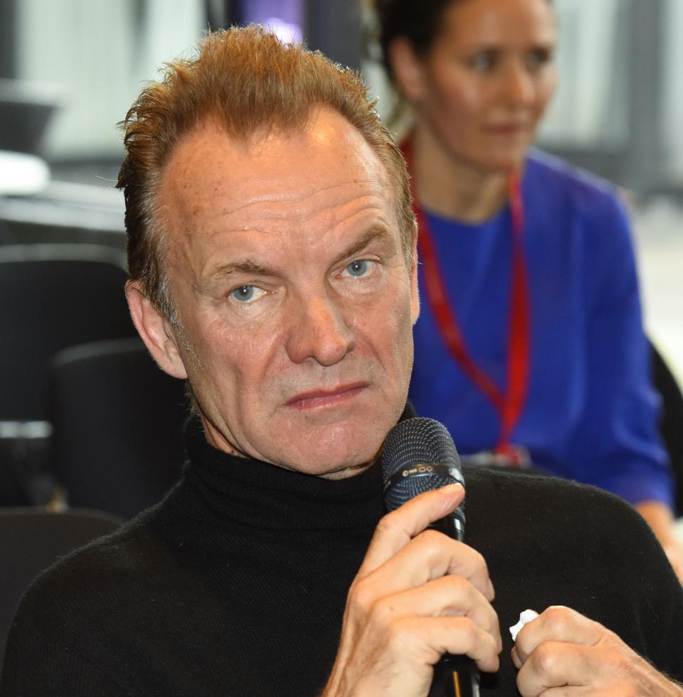 Sting admitted he’d been drinking since 11am. Copyright: [Rex]
