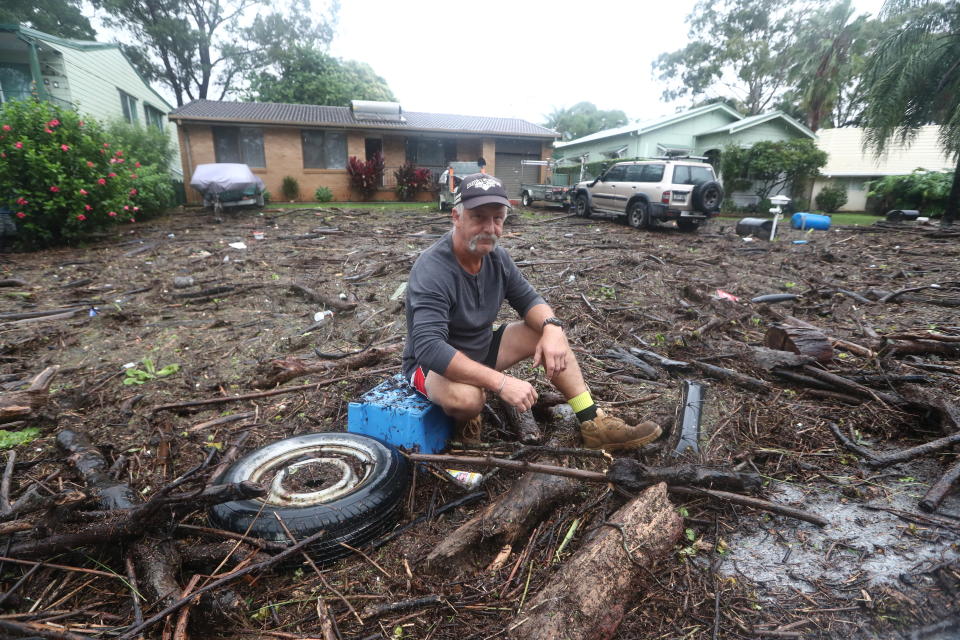 Resident Shaun Ratko at his home in Port Macquarie. Source: AAP