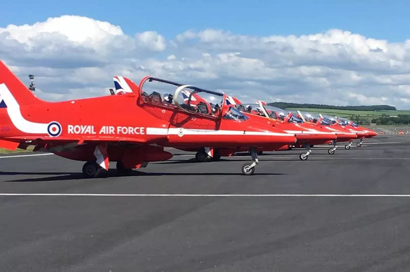 The Red Arrows are set to make an appearance not too far from Glasgow
