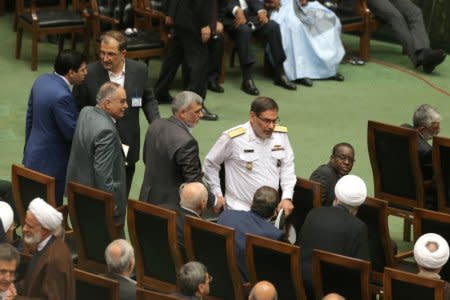 Ali Shamkhani, Secretary of Supreme National Security Council of Iran, attends the swearing-in ceremony for Iranian president Hassan Rouhani for a further term, at the parliament in Tehran, Iran, August 5, 2017. Nazanin Tabatabaee Yazdi/TIMA via REUTERS