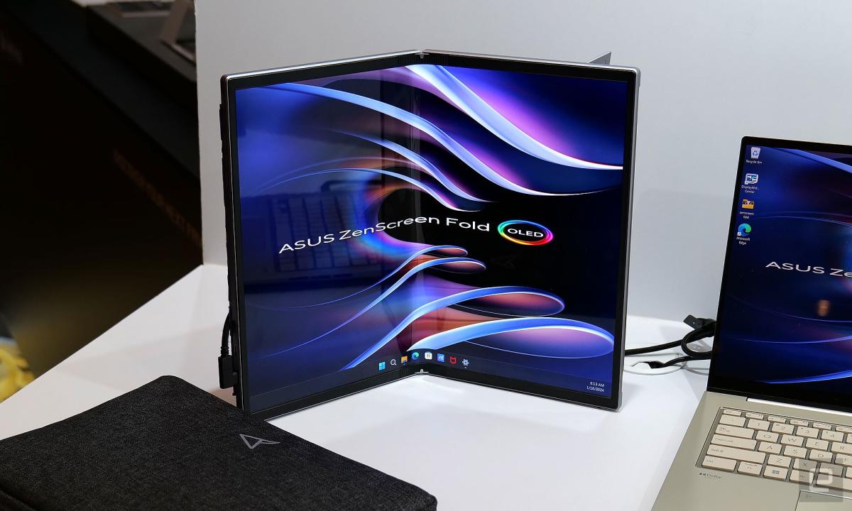 The $2,000 ASUS ZenScreen Fold solves the biggest issue with portable  monitors