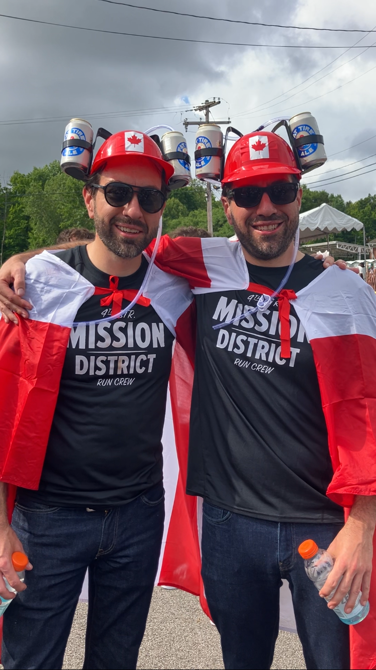 Twins Arlo and Leon S. of Canada celebrate Twinsburg's Twins Days Festival with patriotic flare Saturday at Glen Chamberlin Park.