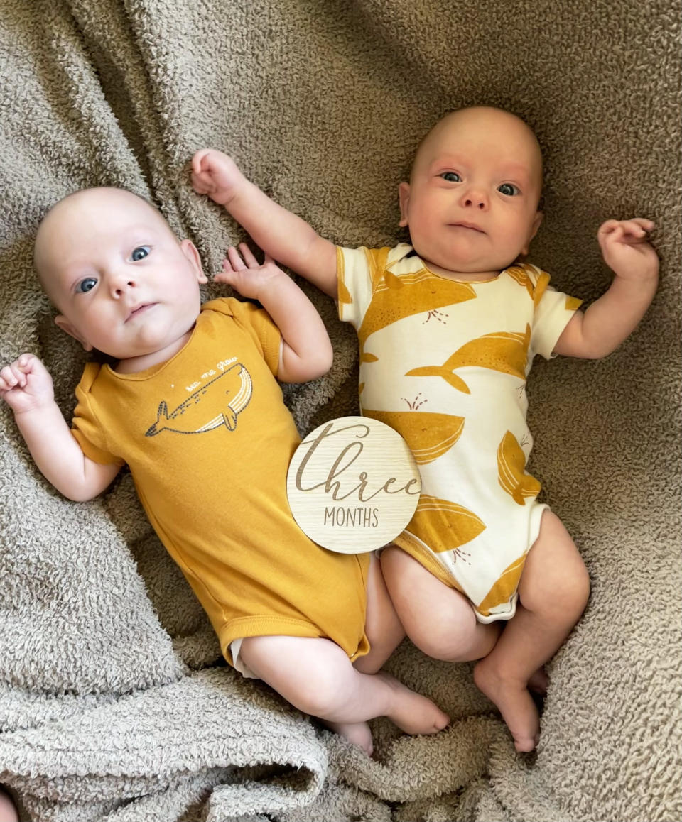 River and Declan, now 3 months old. (Courtesy Meghan Huston)