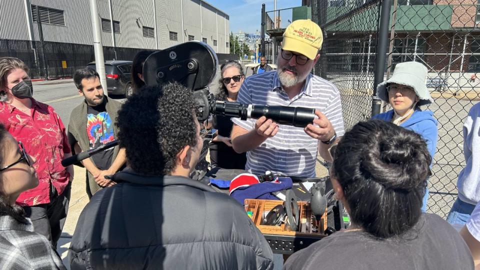 Feirstein school faculty chair Charles Haine teaches cinematography.