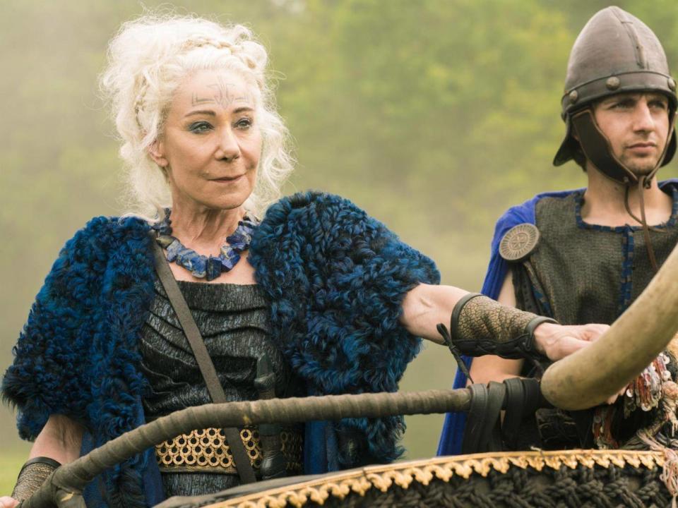 Zoe Wanamaker as Queen Antedia in 'Britannia' (Sky UK ltd)