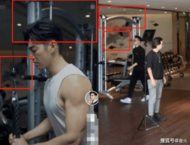 辰亦儒自己也在短視頻平台上分享了自己健身的照片，場景中的器材樣式方位以及牆上的裝飾，與爆料者曬出來的照片一致。