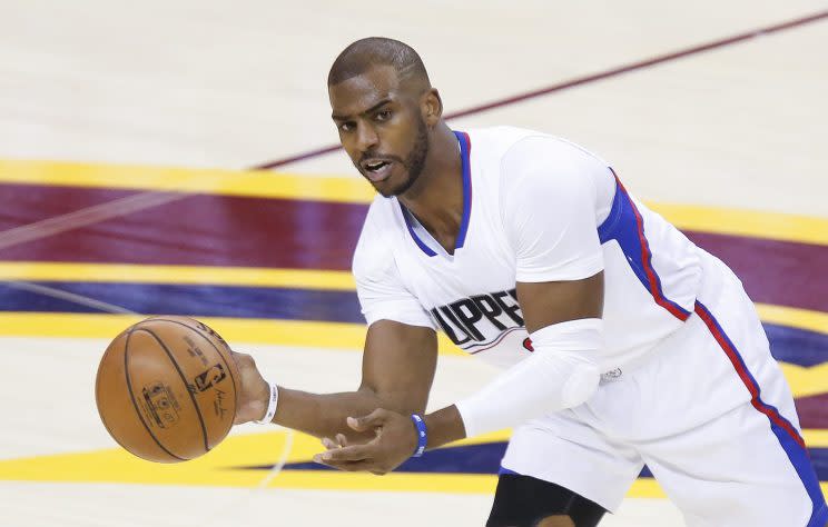 Chris Paul will spend next year in a Houston Rockets uniform after six years with the LA Clippers. (AP)