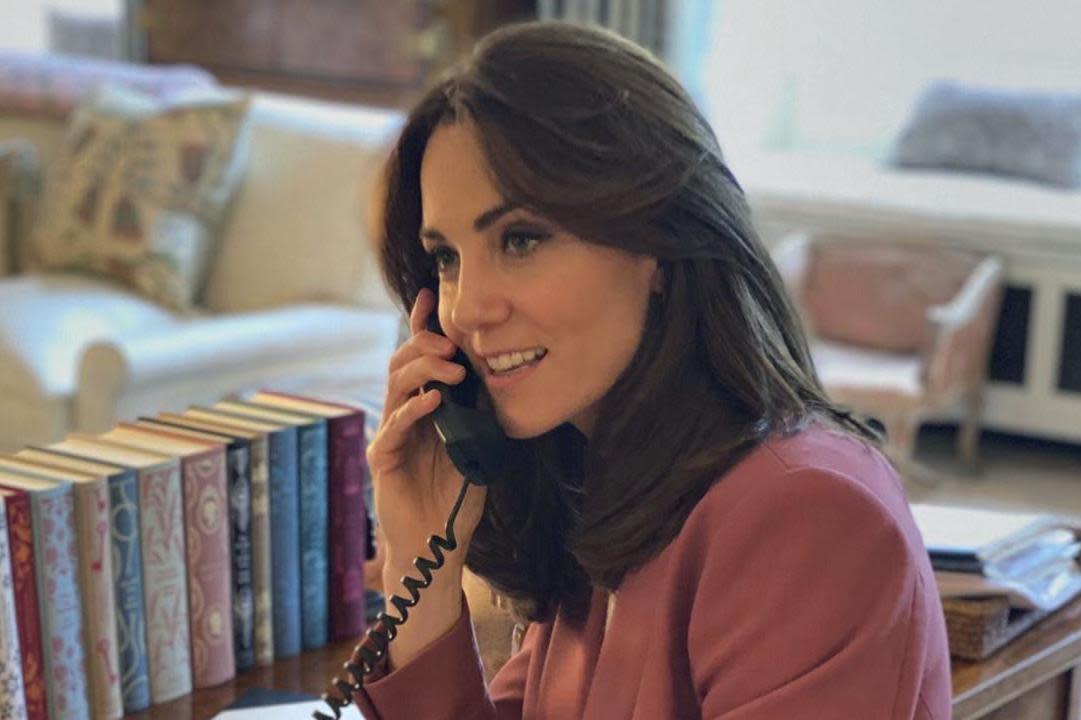 The Duchess of Cambridge is among those working from home amid the coronavirus lockdown: AP