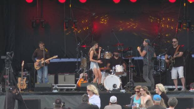 Brooke MacArthur played Saturday night at Rock the Boat. (Tony Davis/CBC - image credit)