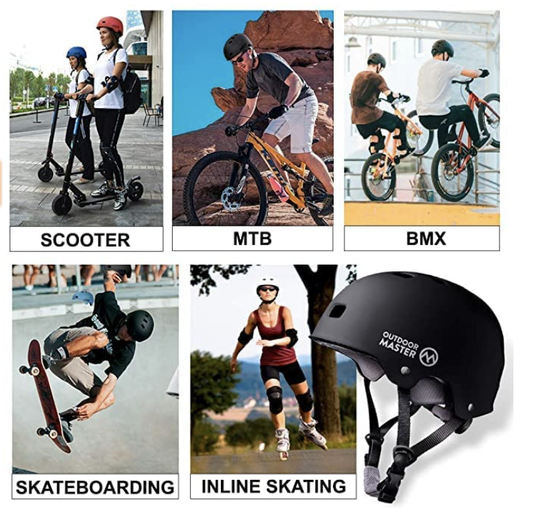 Skateboard Helmet - CPSC Certified Lightweight, Low-Profile Skate. PHOTO: Amazon