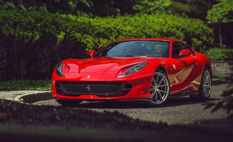 <p>The name says it all: Ferrari's front-engine coupe is all about speed, and its 789-hp V-12 engine has the goods. When we <a href="https://www.caranddriver.com/reviews/a22792556/2018-ferrari-812-superfast-by-the-numbers/" rel="nofollow noopener" target="_blank" data-ylk="slk:tested the 812;elm:context_link;itc:0;sec:content-canvas" class="link ">tested the 812</a>, it went from zero to 60 mph in 2.8 seconds and ran the quarter-mile in 10.5 seconds at 138 mph. Ferrari claims a top speed of 211 mph. The naturally aspirated twelve also makes sounds that are entirely worth more than $366,730.</p>