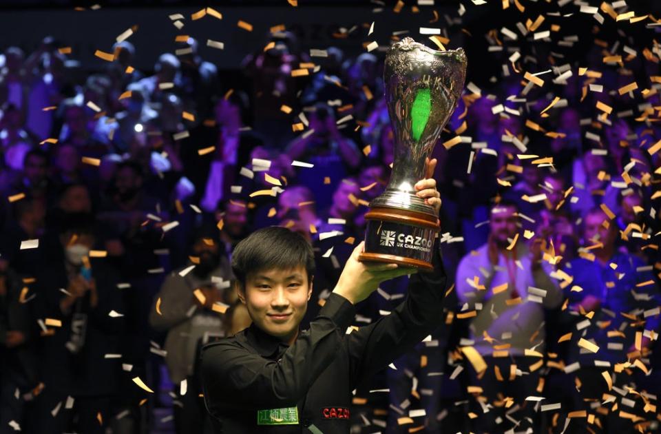 Zhao Xintong’s UK title win could spark a new era of Chinese dominance (Richard Sellers/PA) (PA Wire)