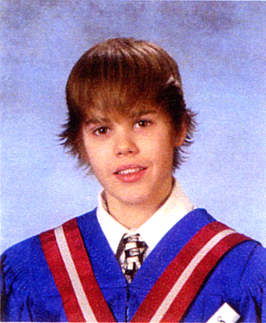 Justin Bieber, Eighth Grade Portrait, 2008