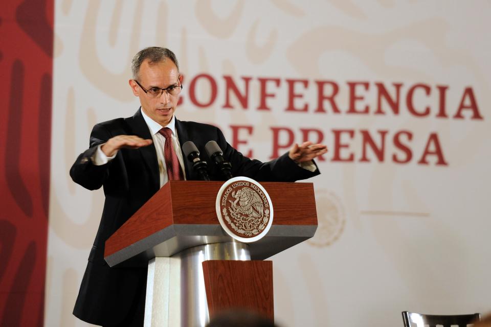 Undersecretary of Health Prevention and Promotion Hugo López Gatell Ramírez speaks in 2019.