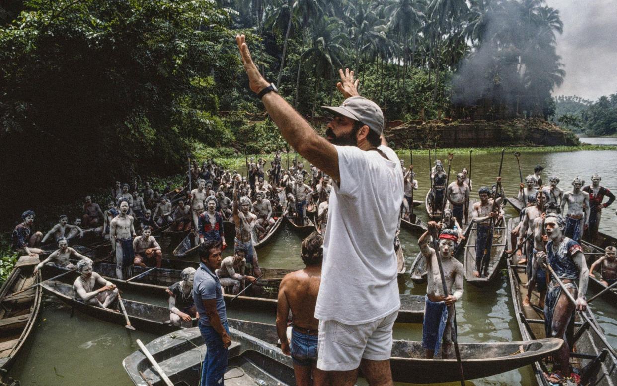 Francis Ford Coppola on the set of Apocalypse Now