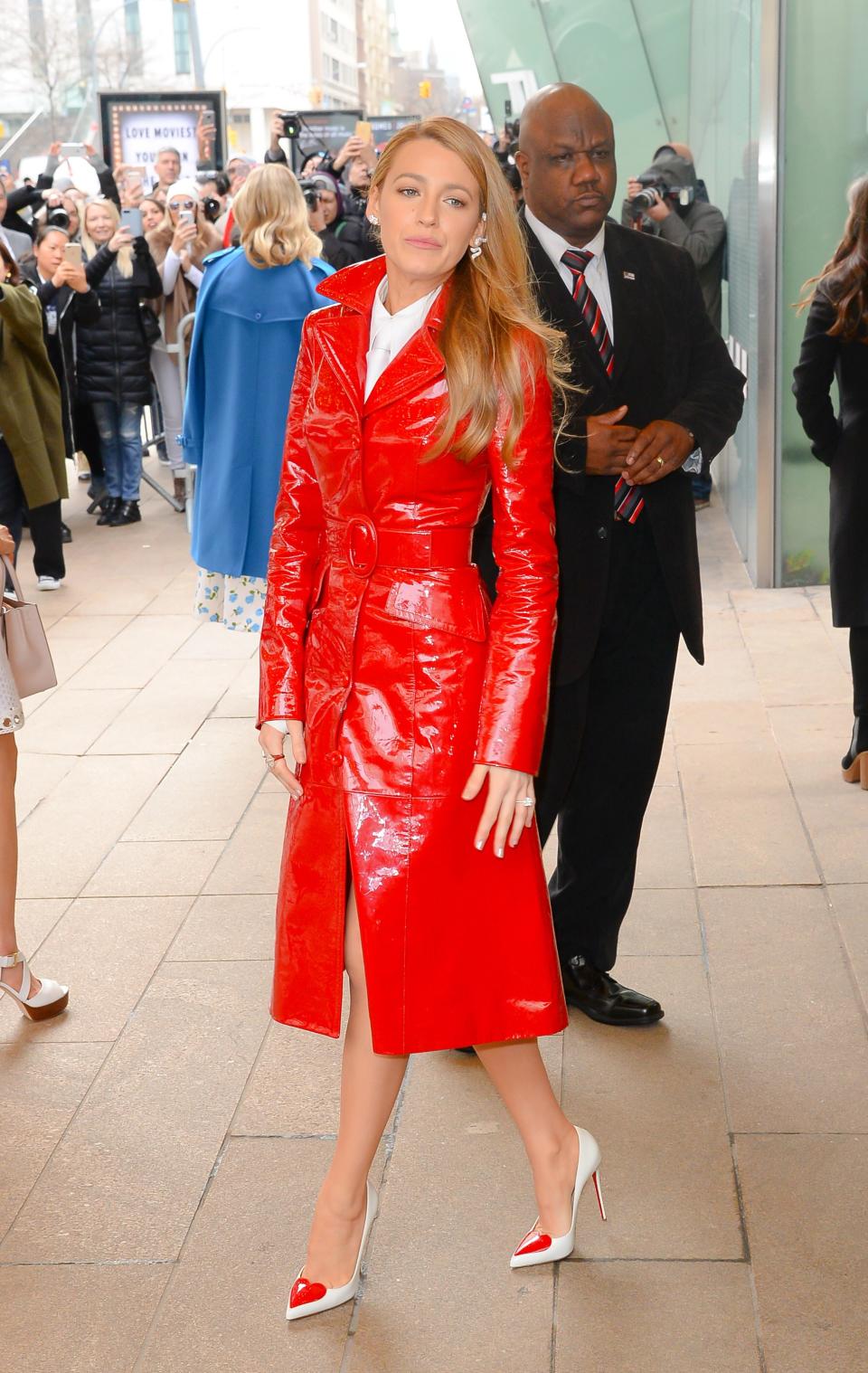 Blake Lively in Michael Kors Collection and Christian Louboutin