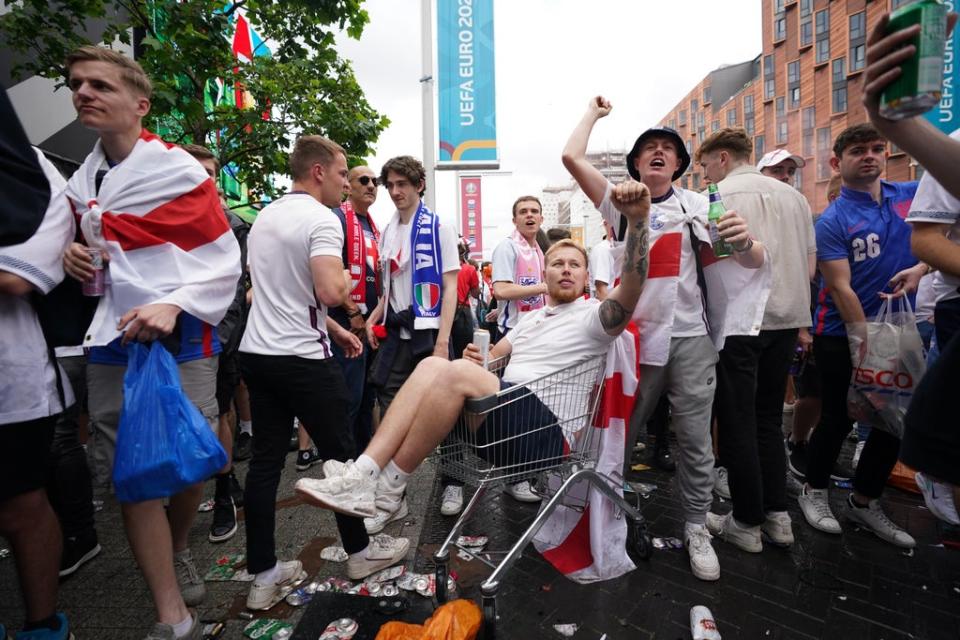 England’s Euro 2020 final game against Italy was marred by disorder (Zac Goodwin/PA) (PA Wire)