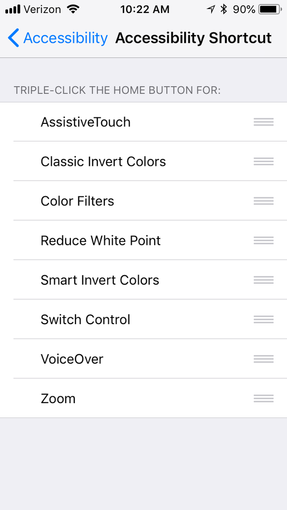 Accessibility shortcuts make it easy to use your iPhone just the way you want to.