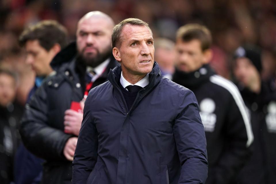 Brendan Rodgers is under no illusions about the size of the task facing Leicester (Mike Egerton/PA) (PA Wire)