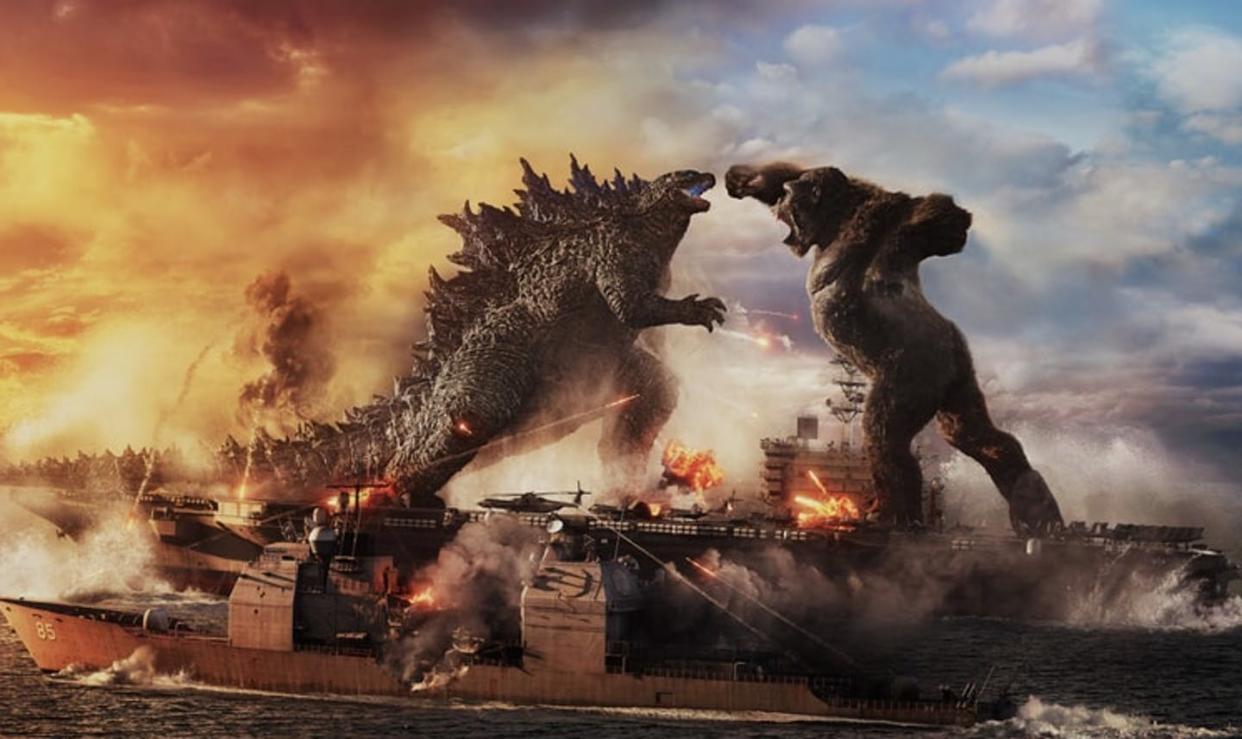 <span class="caption">Hollywood has picked a winner, but what does the science say?</span> <span class="attribution"><a class="link " href="https://www.warnerbros.com/movies/godzilla-vs-kong#gallery" rel="nofollow noopener" target="_blank" data-ylk="slk:Courtesy of Warner Bros Entertainment;elm:context_link;itc:0;sec:content-canvas">Courtesy of Warner Bros Entertainment</a></span>