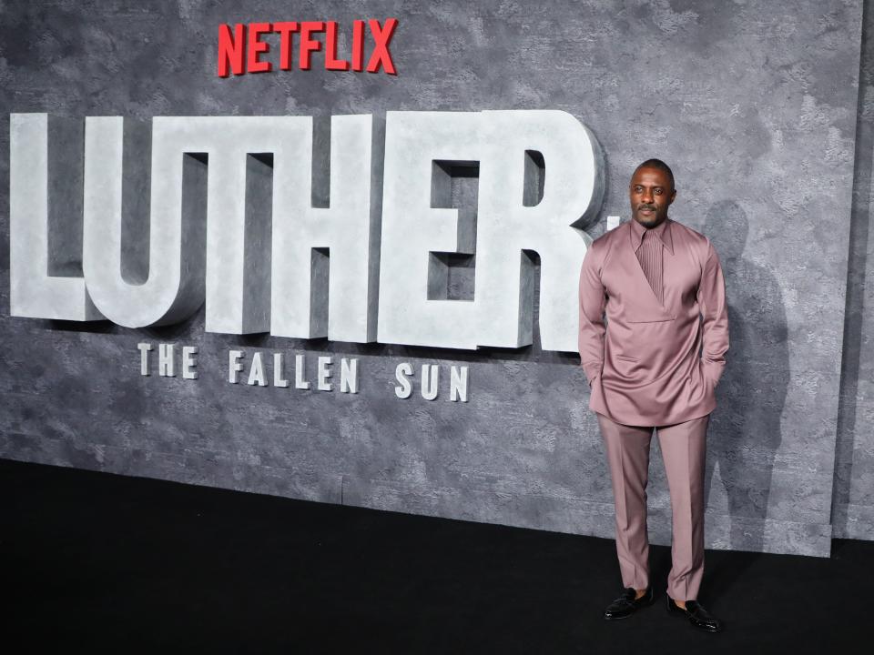 Idris Elba arrives at the global premiere of "Luther: The Fallen Sun."