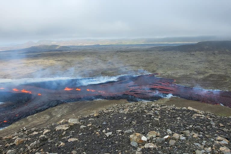 Erupción volcánica en Islandia