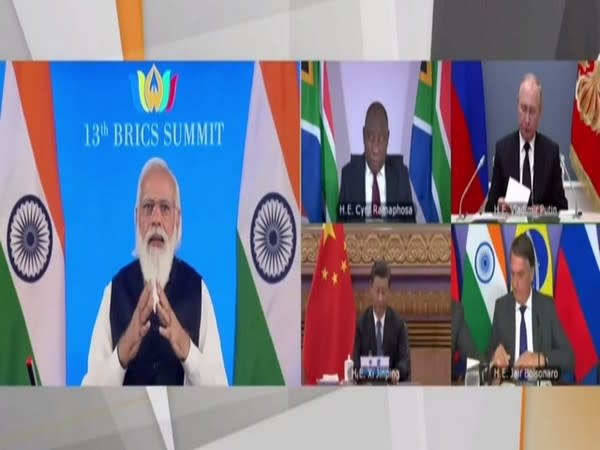  Prime Minister Narendra Modi speaking at the 13the BRICS Summit on Thursday.