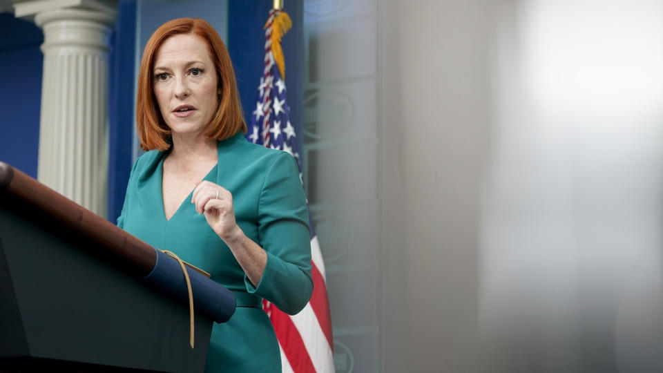 White House press secretary Jen Psaki.