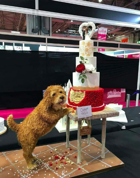 Can you spot the shocking thing about this cake? Source: Facebook/Jill’s Cakes