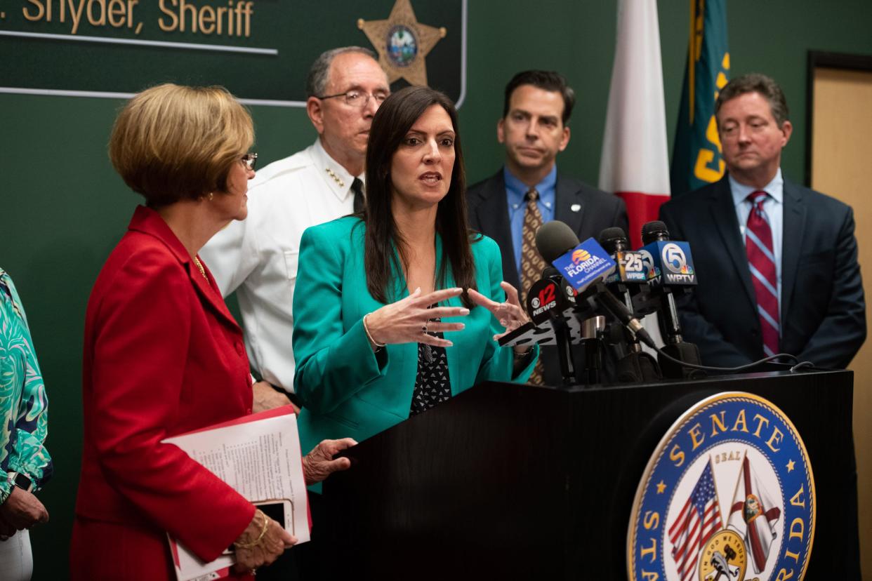 A press conference regarding the recent hepatitis A outbreak in Martin County was held at the Martin County Sheriff's Office on Friday, April 12, 2019, in Stuart. 