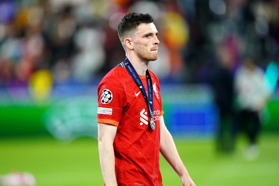 Andy Robertson’s family were caught up in the chaos (Adam Davy/PA) (PA Wire)