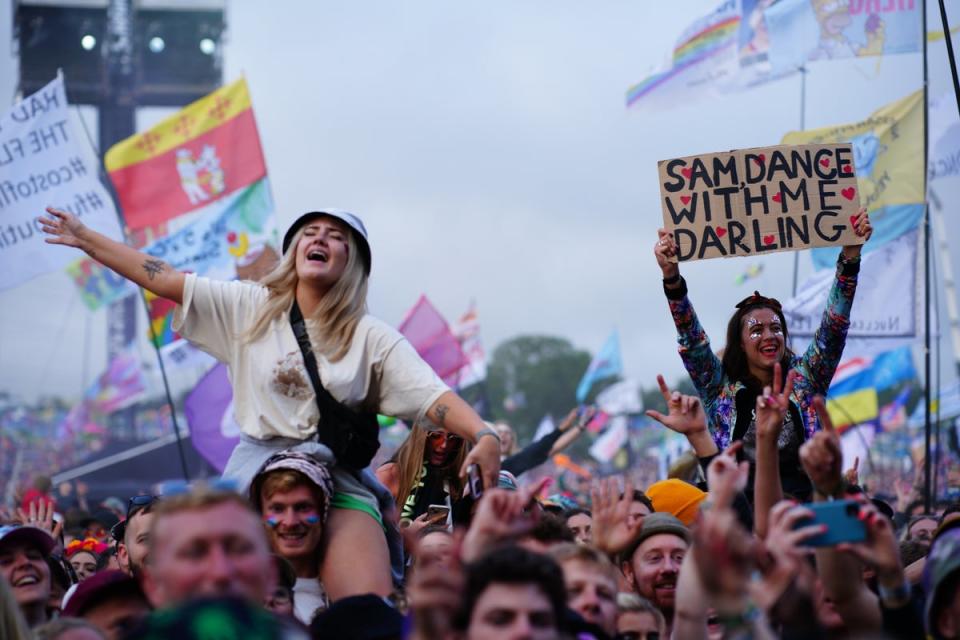 Fender delighted the Glastonbury crowd (Ben Birchall/PA) (PA Wire)