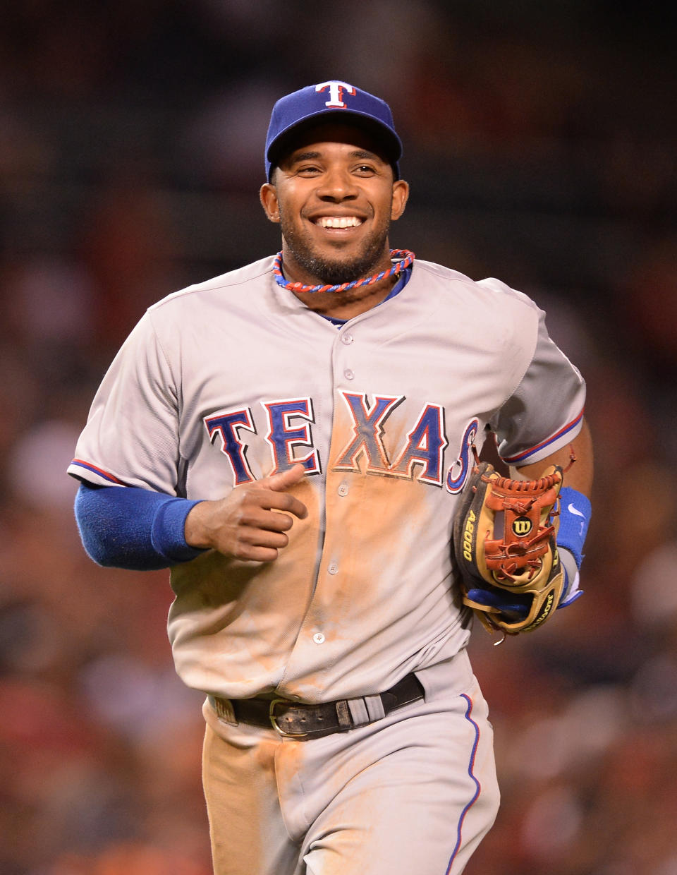 <p><span>Elvis Andrus had to sit out a single practice game in 2013 for soreness. The Rangers shortstop wasn’t injured during play, rather he might have been active a little too soon after getting a tattoo. Granted, Andrus’ new ink was sentimental as he dedicated his left shoulder to the memory and likeness of his late father. He was back on the field after missing the one day.</span> </p>