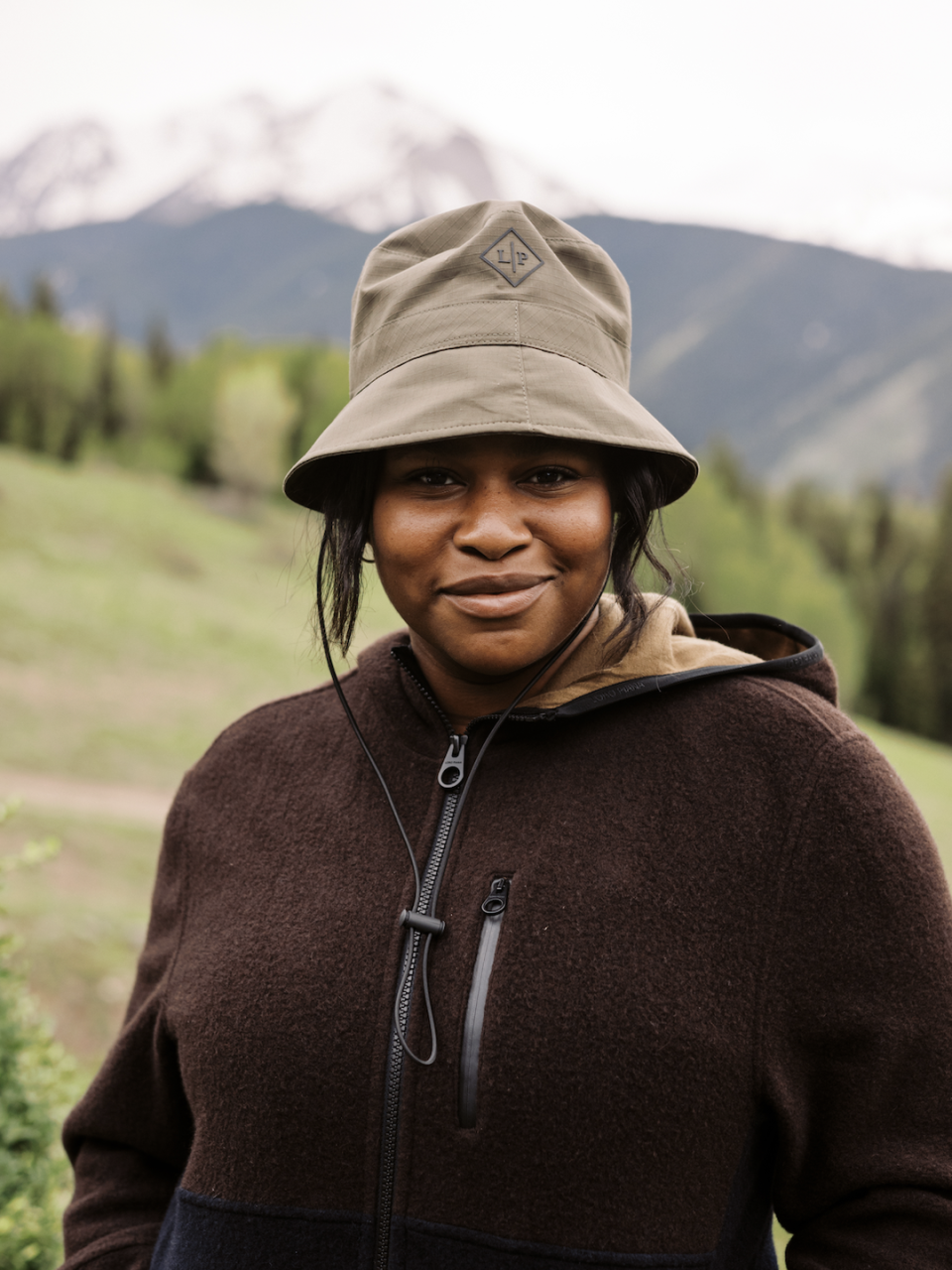 a woman wearing a hat