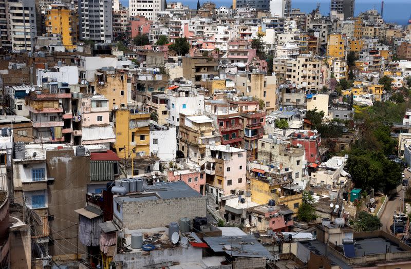 A general view shows buildings in Beirut