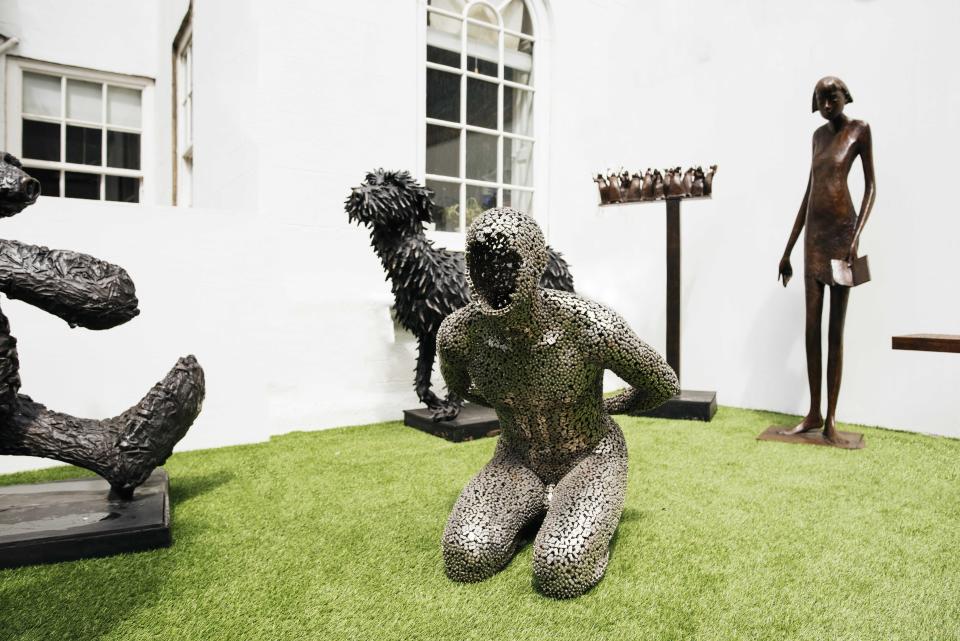 Seo Young Deok’s Anguish featureds in the Gormleys Secret Sculpture Garden exhibition (Kevin Hughes/PA)