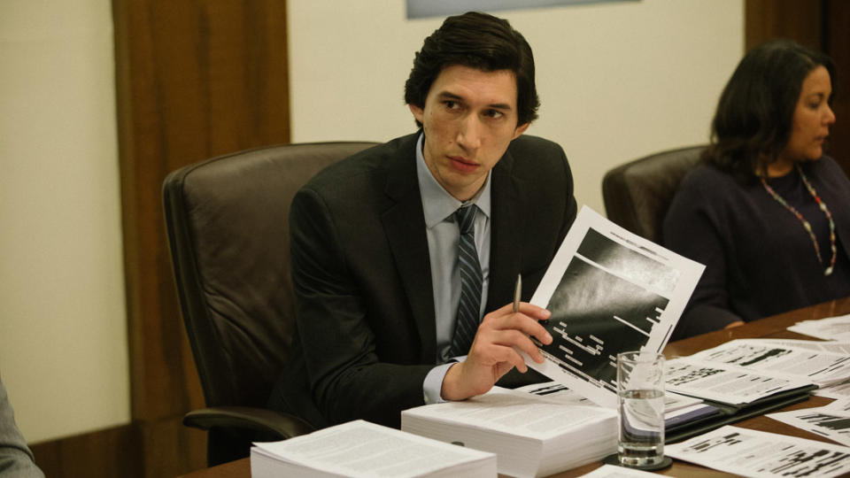 Adam Driver appears in The Report by Scott Z. Burns, an official selection of the Premieres program at the 2019 Sundance Film Festival. Courtesy of Sundance Institute | photo by Atsushi Nishijima.All photos are copyrighted and may be used by press only for the purpose of news or editorial coverage of Sundance Institute programs. Photos must be accompanied by a credit to the photographer and/or 'Courtesy of Sundance Institute.' Unauthorized use, alteration, reproduction or sale of logos and/or photos is strictly prohibited.