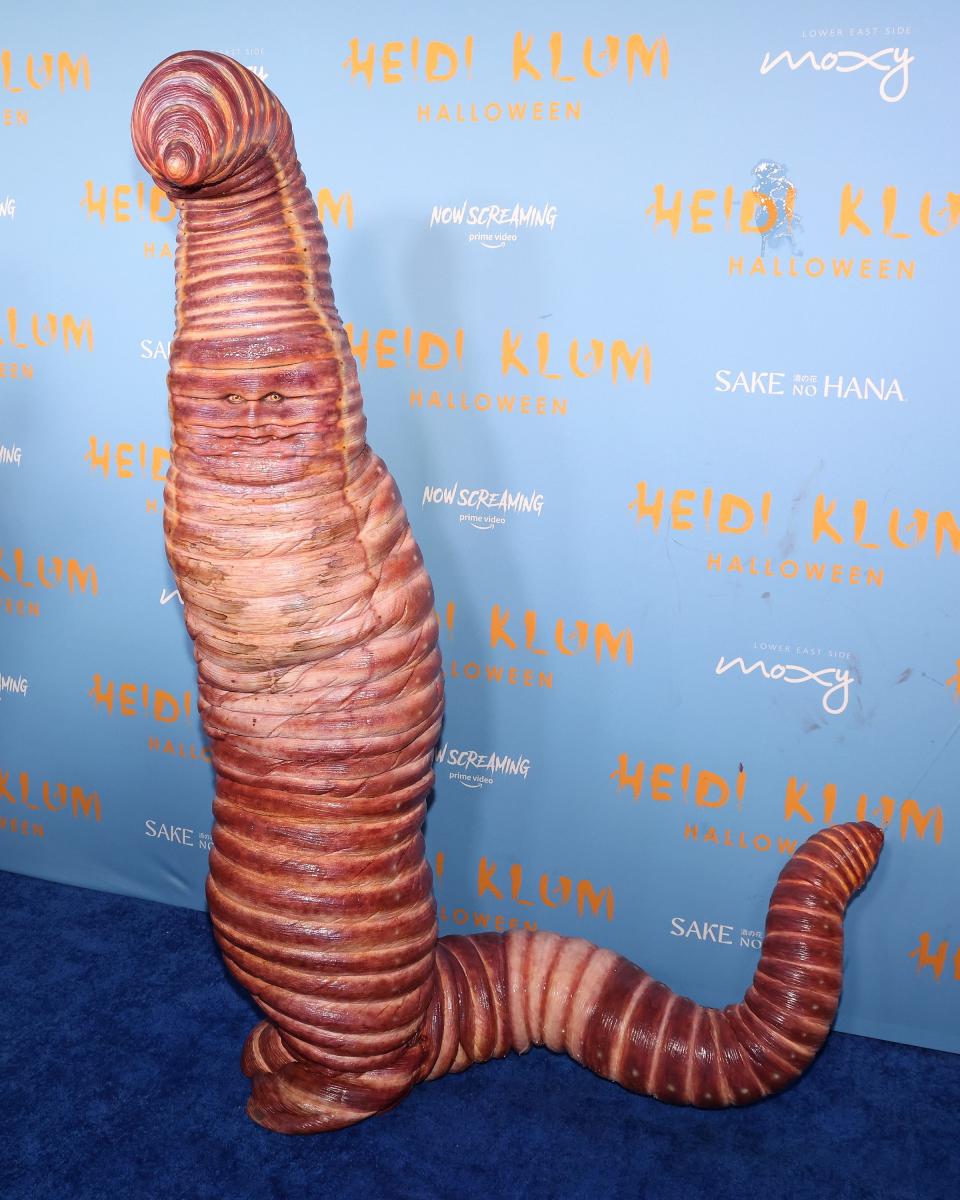 Heidi Klum as a worm