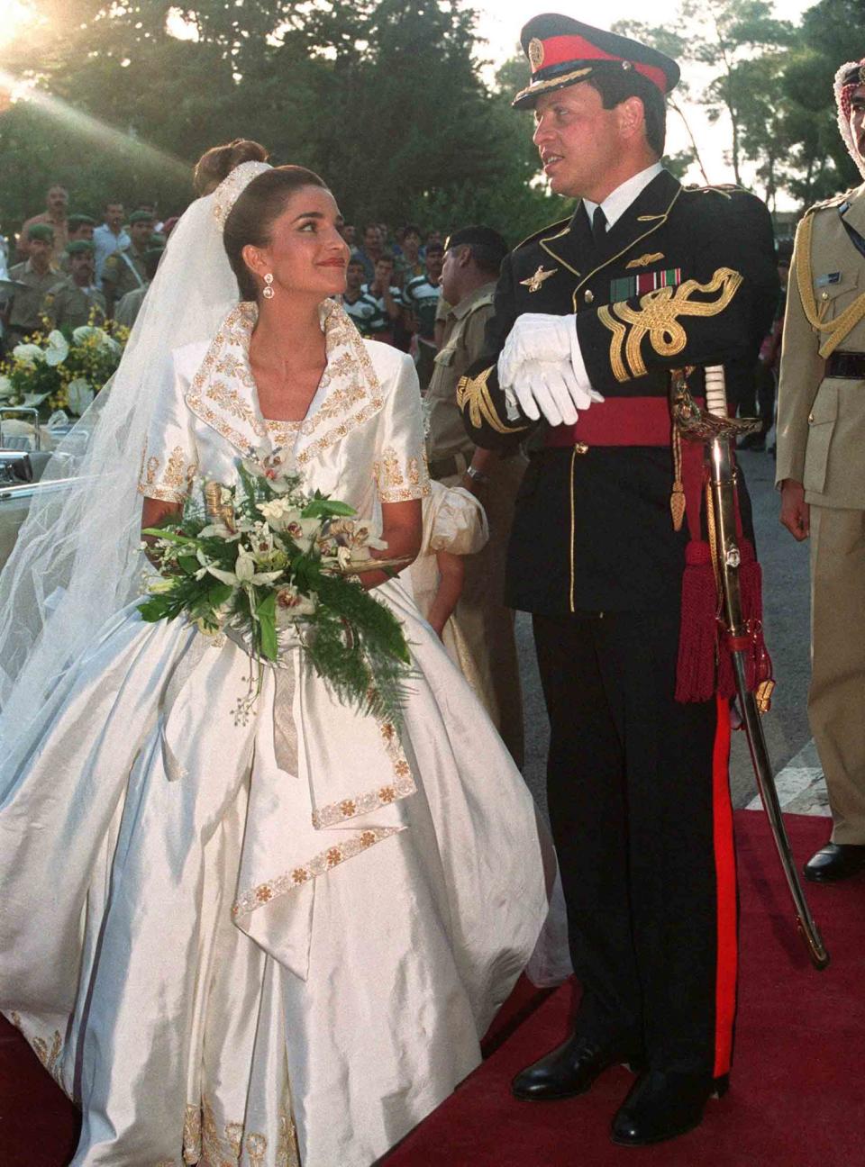 Prince Abdullah and Rania Yassin of Jordan