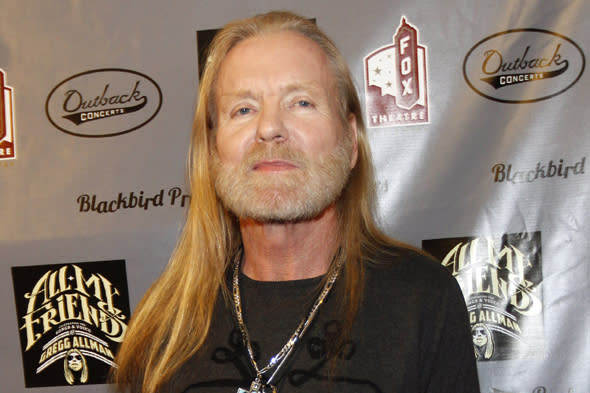 Gregg Allman walks the red carpet at All My Friends: Celebrating The Songs and Voice of Gregg Allman on Friday, Jan. 10, 2014 in Atlanta. (Photo by Dan Harr/Invision/AP)