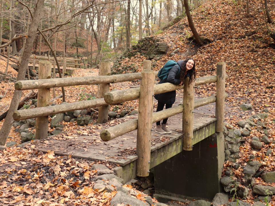 One of the seven bridges on the Seven Bridges Trail.