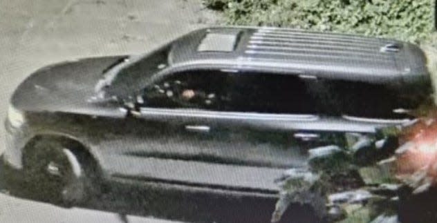 Detroit police are searching for this Dodge Durango with the Michigan license plate EAD 187 they say was involved with a fatal shooting and Amber Alert early Sunday, July 21, 2024.