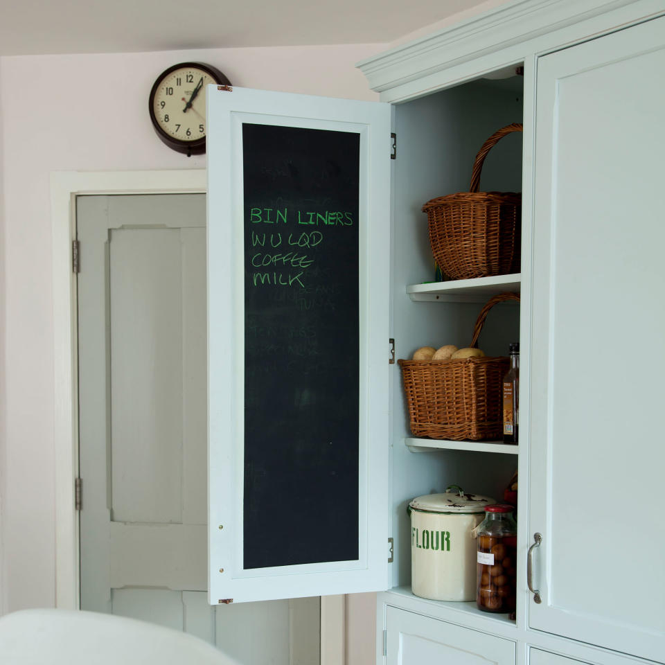 Add a blackboard to your pantry door